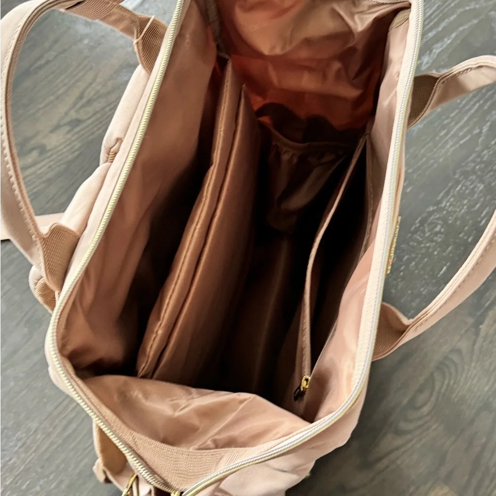 (NEW)Love Blush & Cream Two-Tone Laptop Backpack